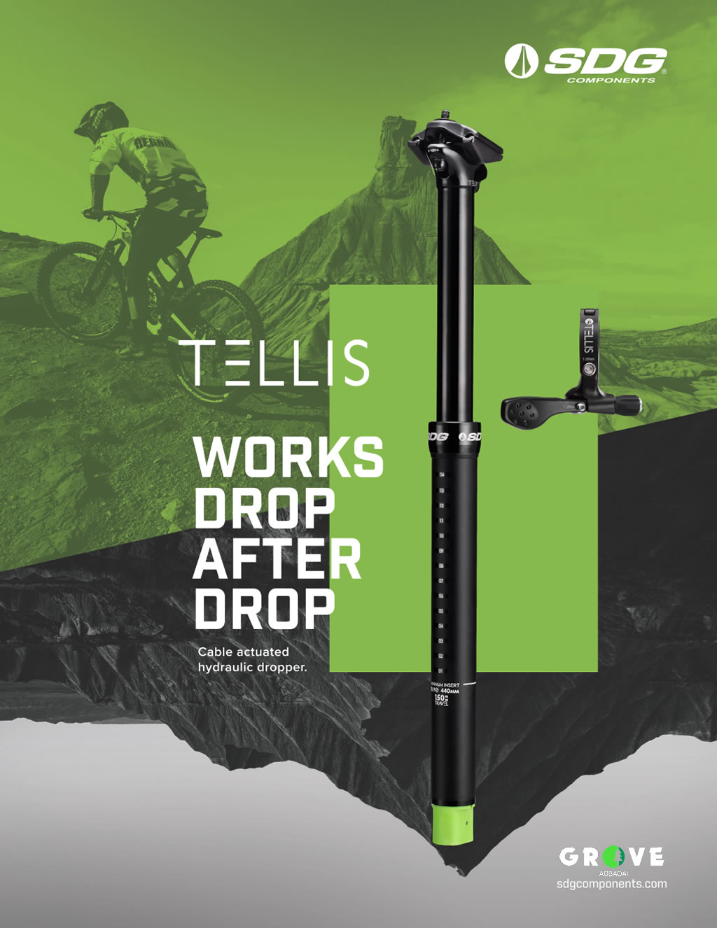 SDG 新ドロッパーポスト “ TELLIS ” – Works Drop, After Drop