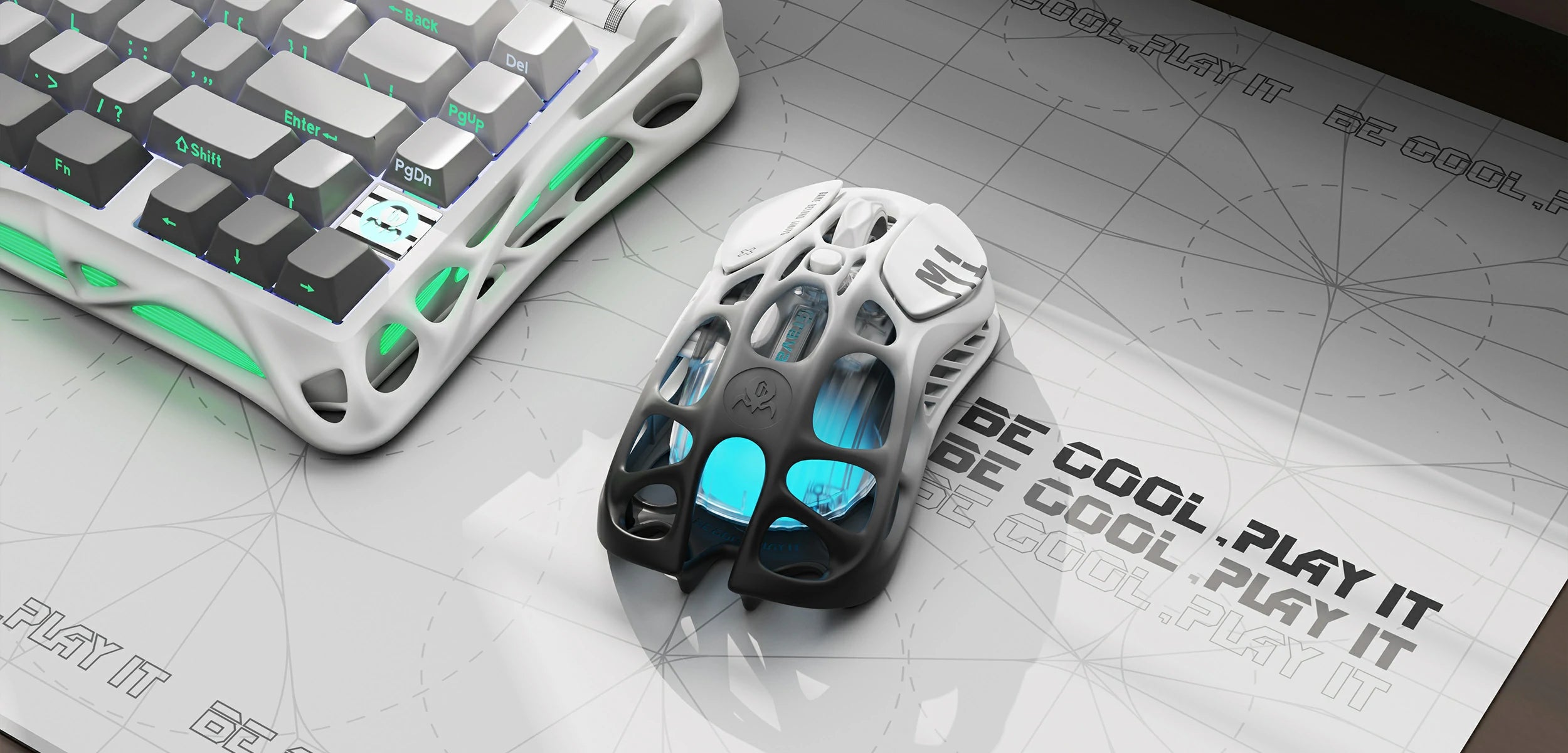 Mercury M1 Pro ゲーミングマウス グラデーションブラック | 高精度