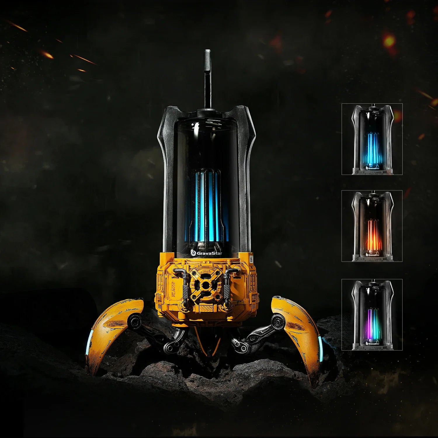 GravaStar Supernova Bluetoothスピーカー 25W高音質 LEDライト付き