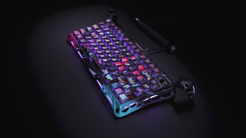 Mercury V75 Pro ネオングラフィティ ゲーミングキーボード