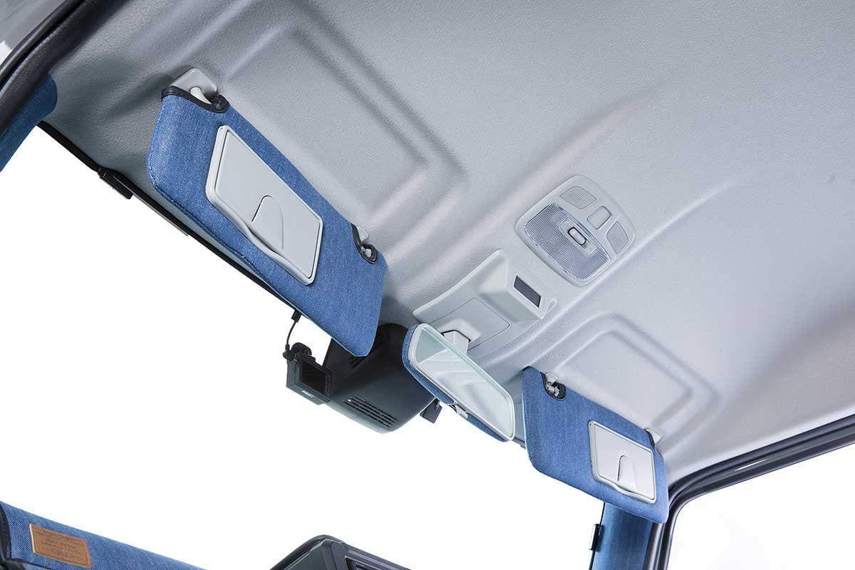 ジムニーJB64/JB74専用】 サンバイザーカバー アンティーク デニム