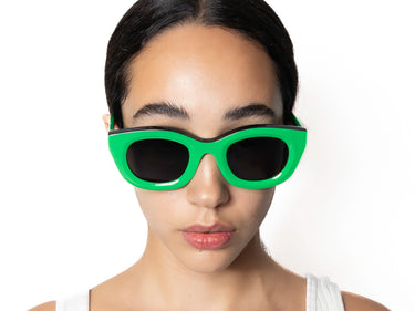 Lili Sunglasses - Fern Green & Black Onyx – Grand Azur
