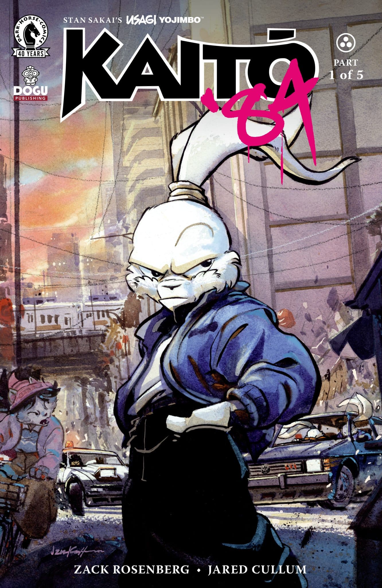 Enjoy the Neon and Synth Music with Usagi Yojimbo: Kaito '84