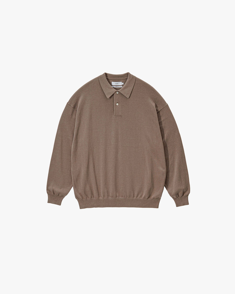Suvin High Gauge Knit Oversized L/S Polo – Graphpaper