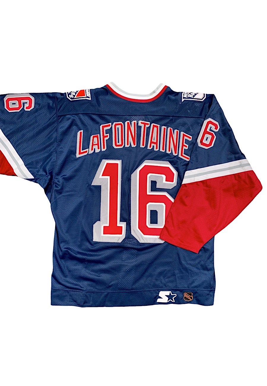 1997-98 Pat LaFontaine NY Rangers Game-Used Liberty Jersey - Grey