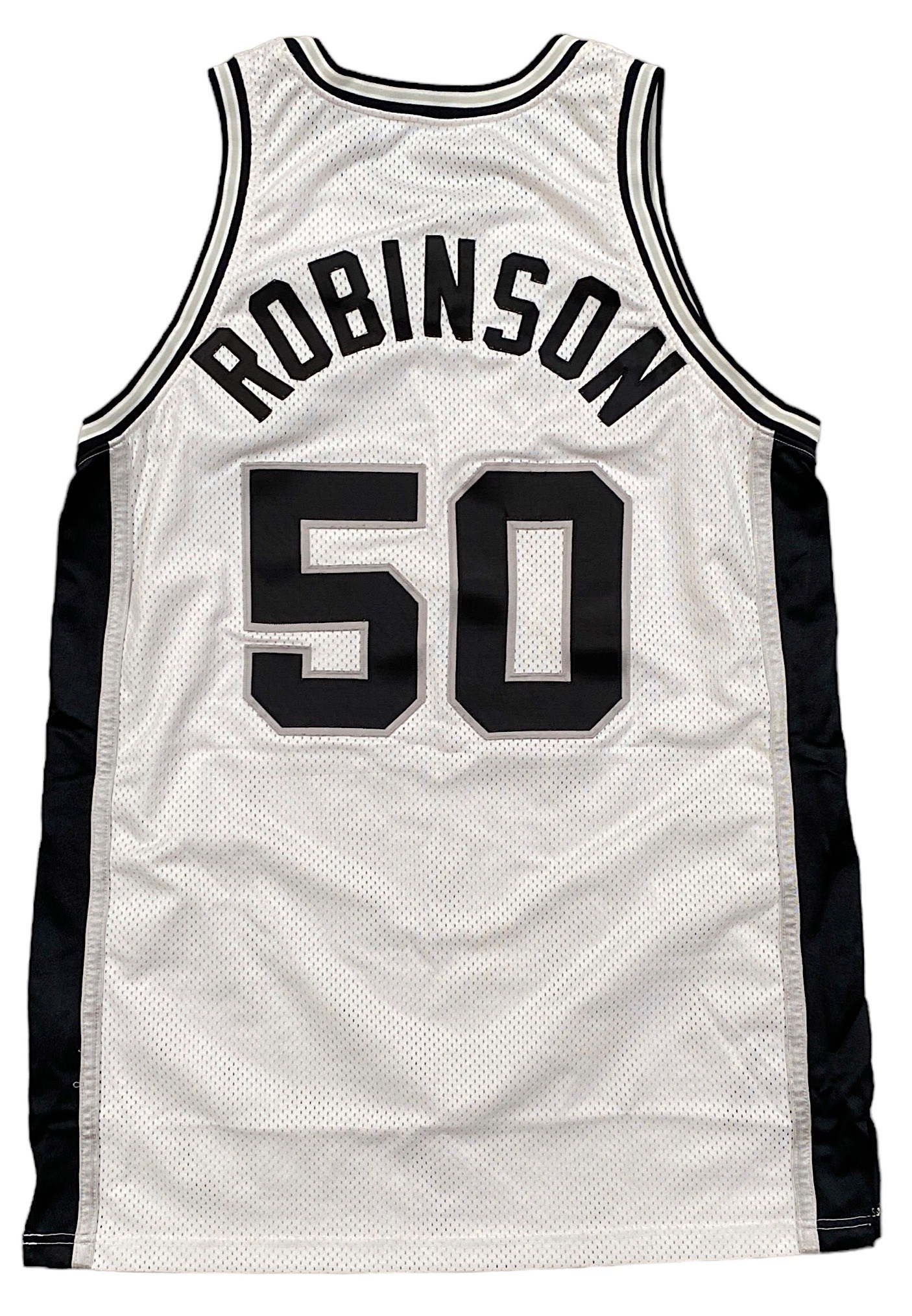 1999-00 David Robinson Spurs Game-Worn Jersey - Grey Flannel Auctions