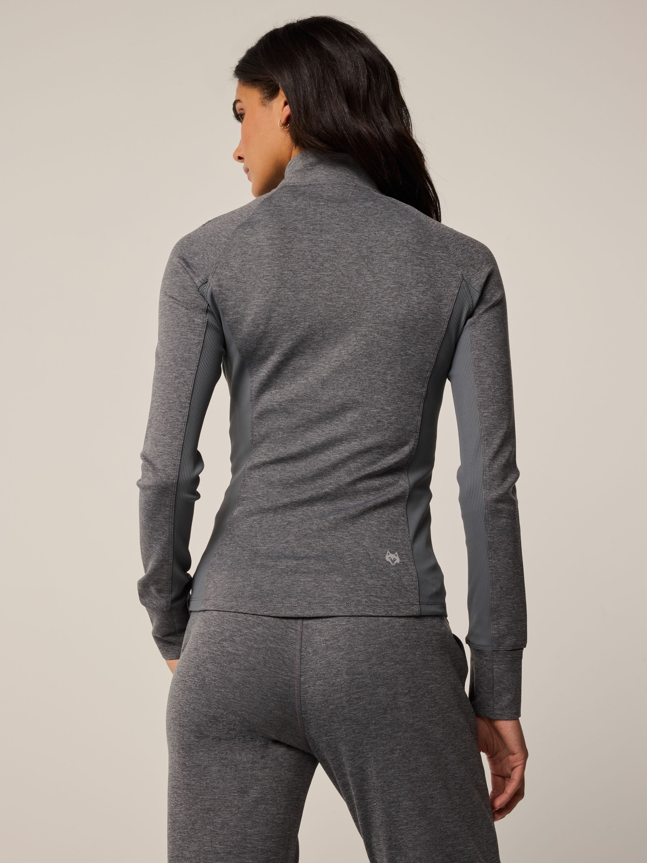 Womens Sequoia Melange Full-Zip Jacket - Midweight Performance