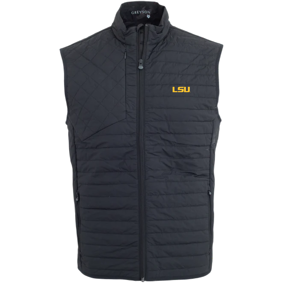 Mens LSU Yukon Ultralight Hybrid Vest | Greyson Clothiers