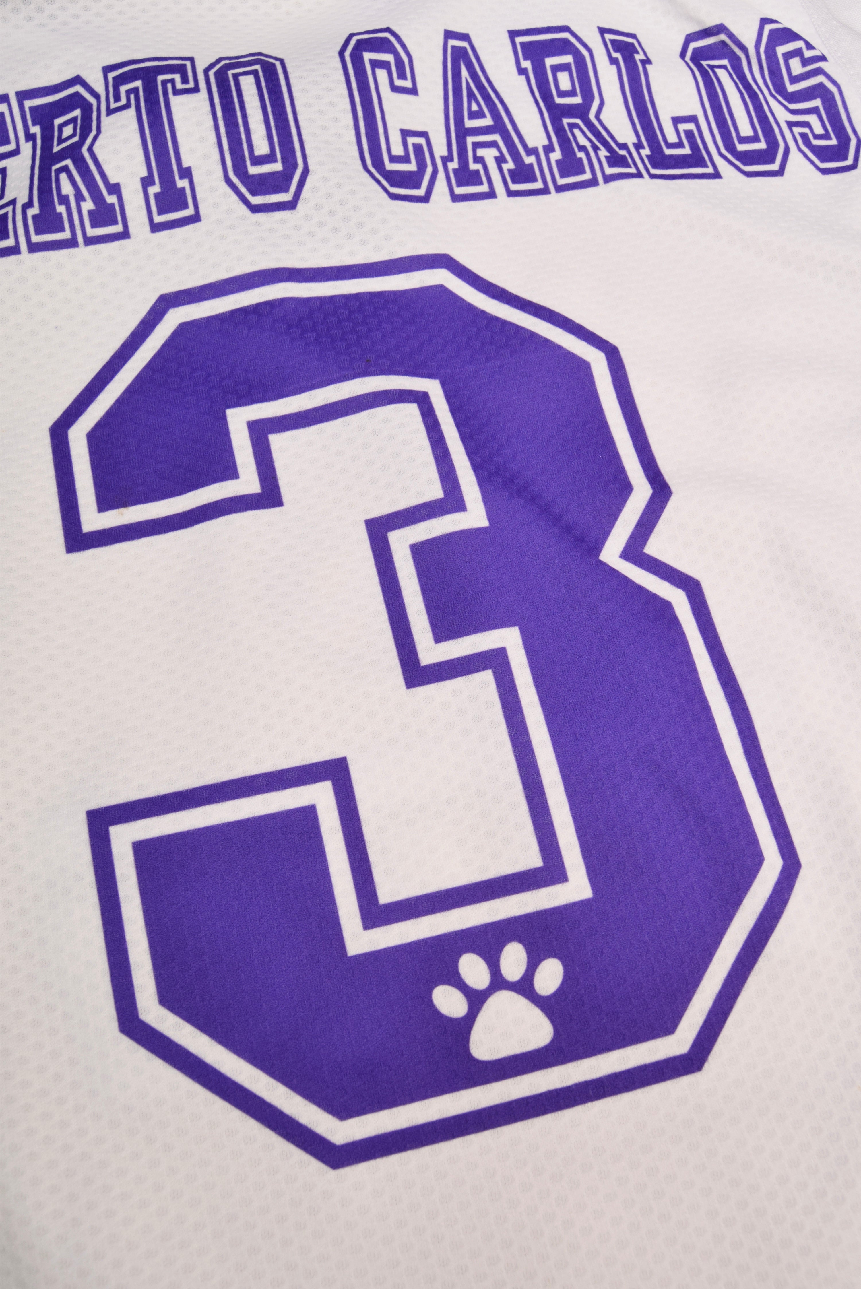 Roberto Carlos Real Madrid Kelme 1997 - 1998 Home Football Shirt 3