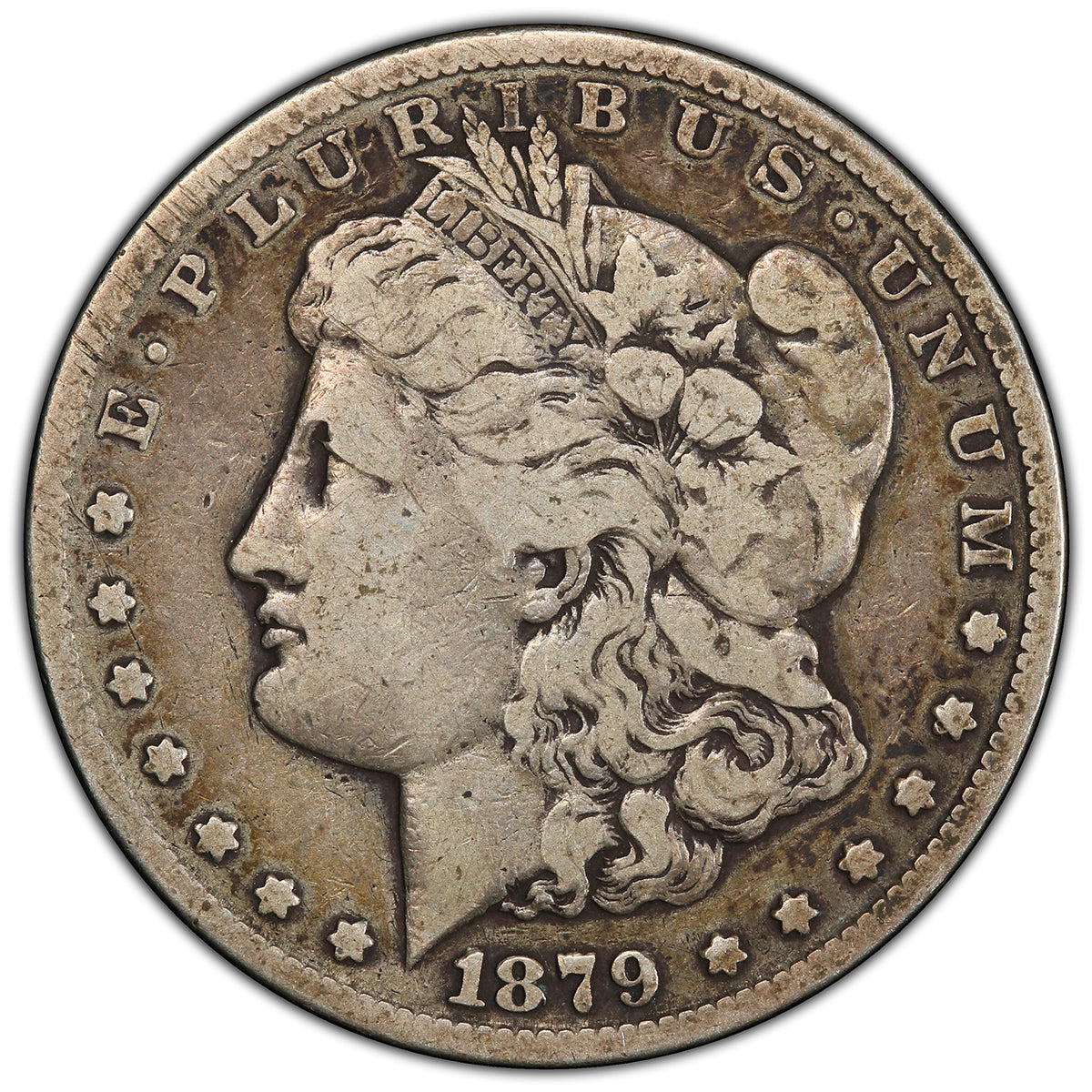 1879-CC Morgan Silver Dollar Capped Die PCGS F12 - Great Lakes Coin