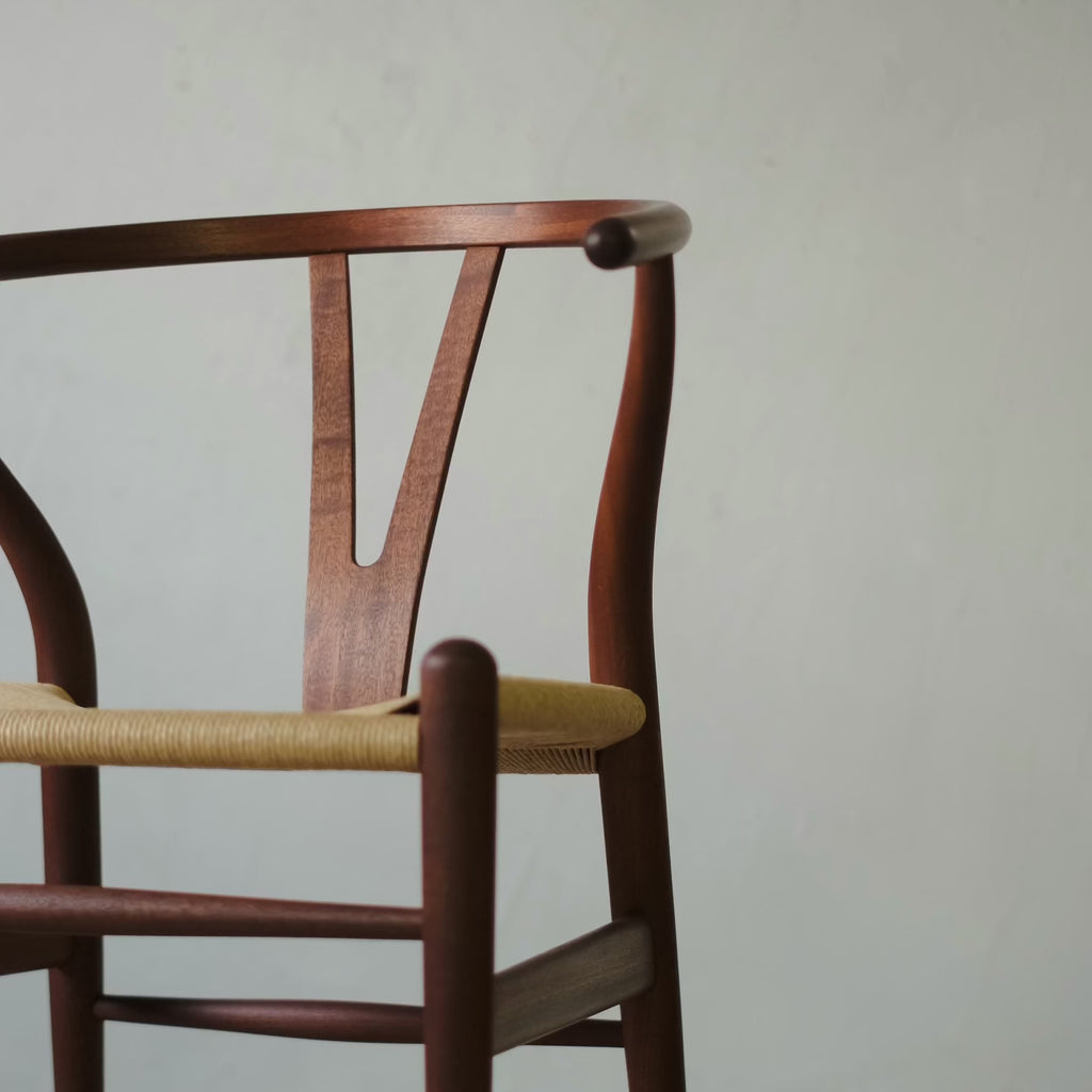 完売】Yチェア CH24 マホガニー オイル仕上げ ナチュラルペーパー