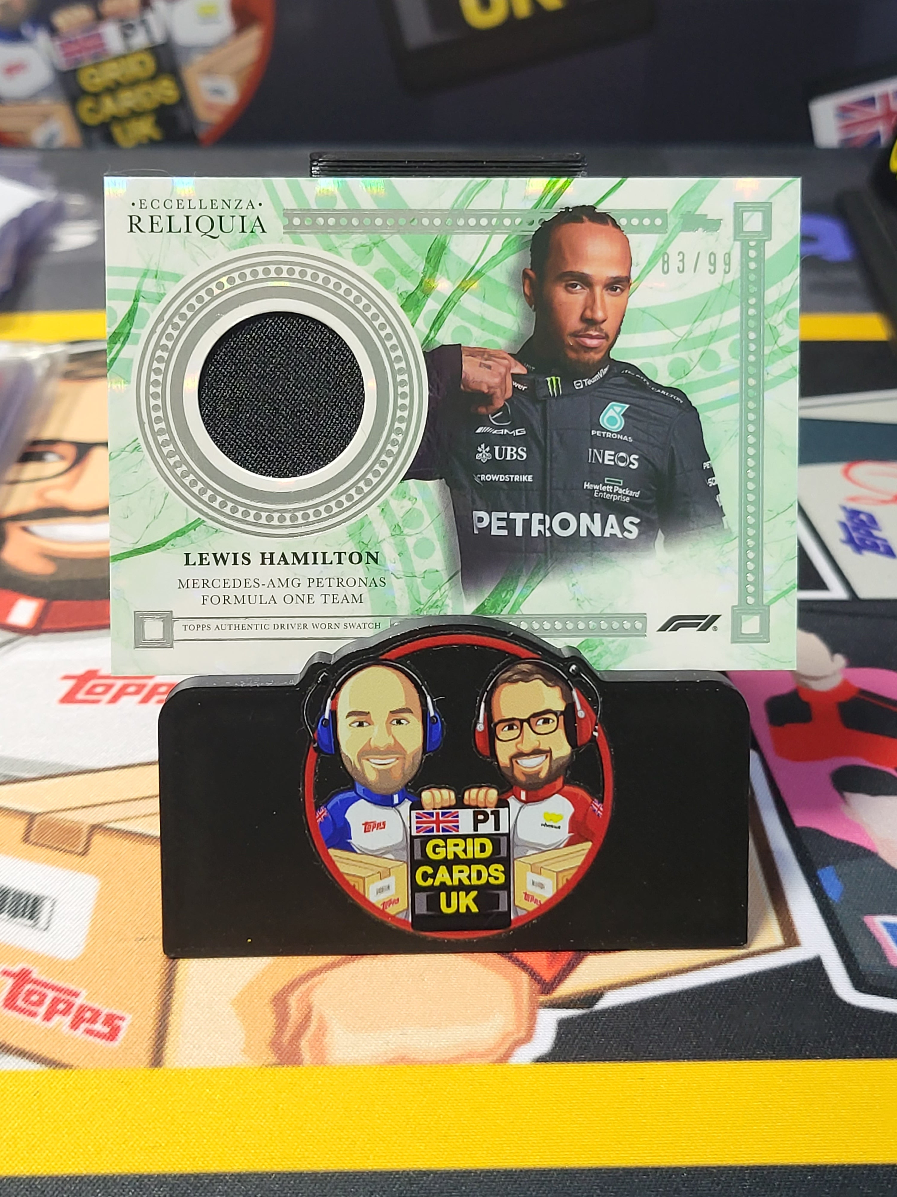 Lewis Hamilton Relic - Topps F1 Eccellenza 2024 - 83/99 Green