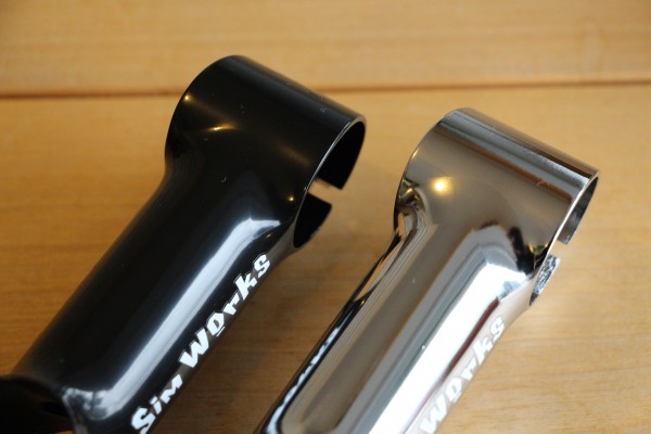 Simworksのクロモリステム。クロモリフレームによく似合いますよ