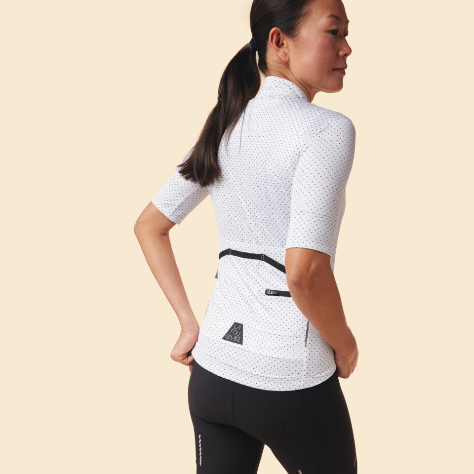 Cafe du Cycliste半袖ジャージFleuretteサイズSレディース レディース