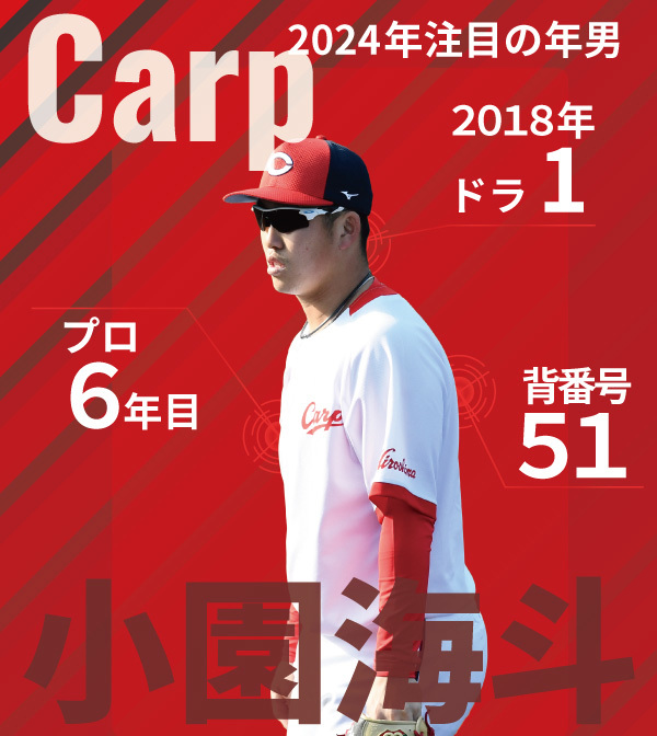 広島の2024「年男」 絶対的レギュラー目指す小園海斗、復活期す秋山