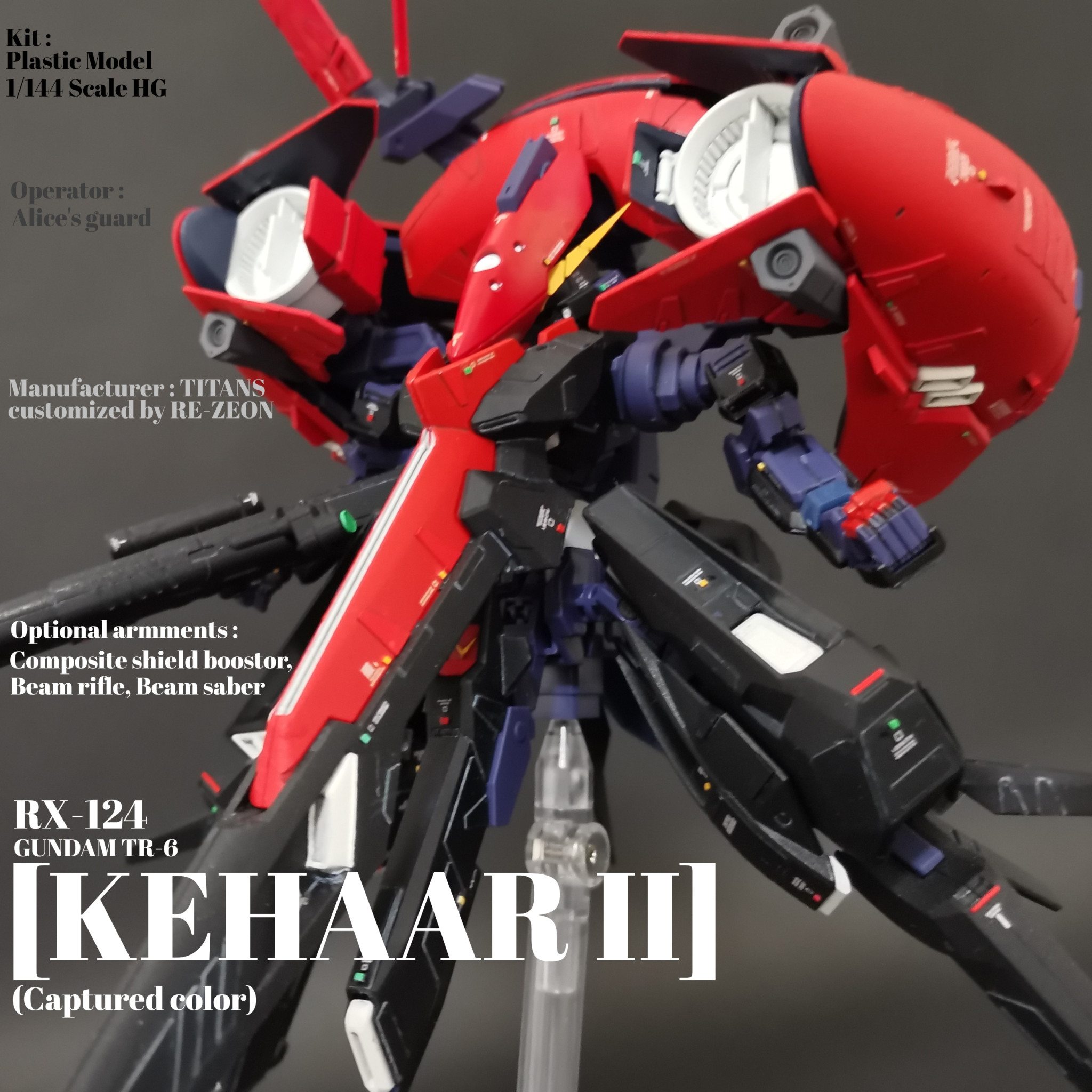 HG ガンダムTR-6[キハールII](鹵獲機カラー)｜pyontaさんのガンプラ