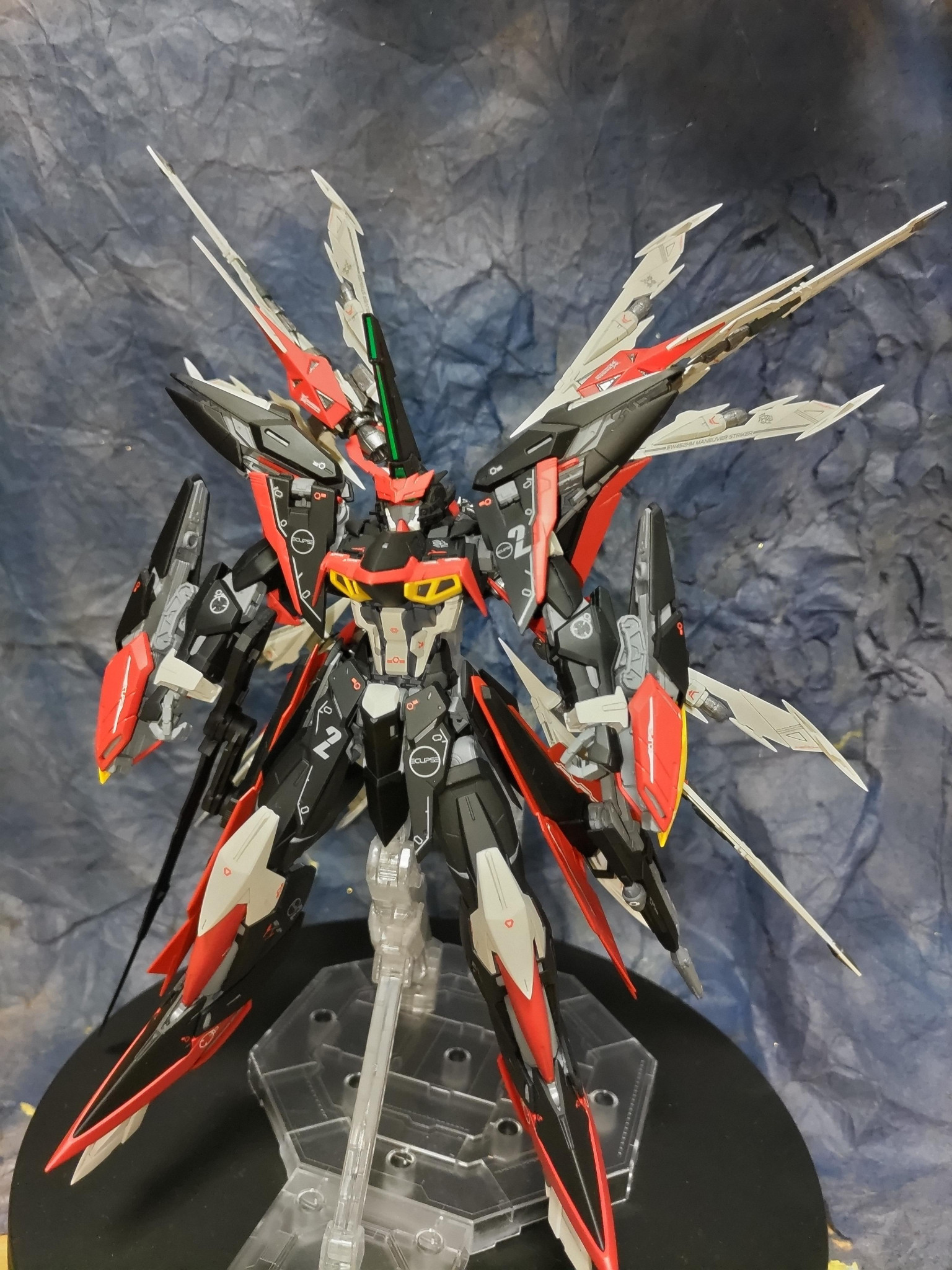 1/100MGエクリプスガンダム2号機ストライカー、ウィザード装備｜G