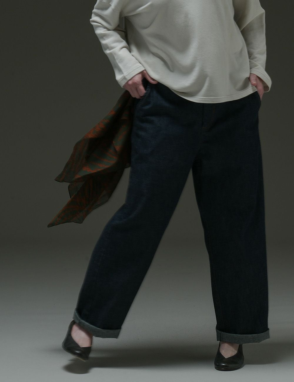 ナチュラルデニムパンツ花生姜（はなしょうが） | 石見銀山 群言堂