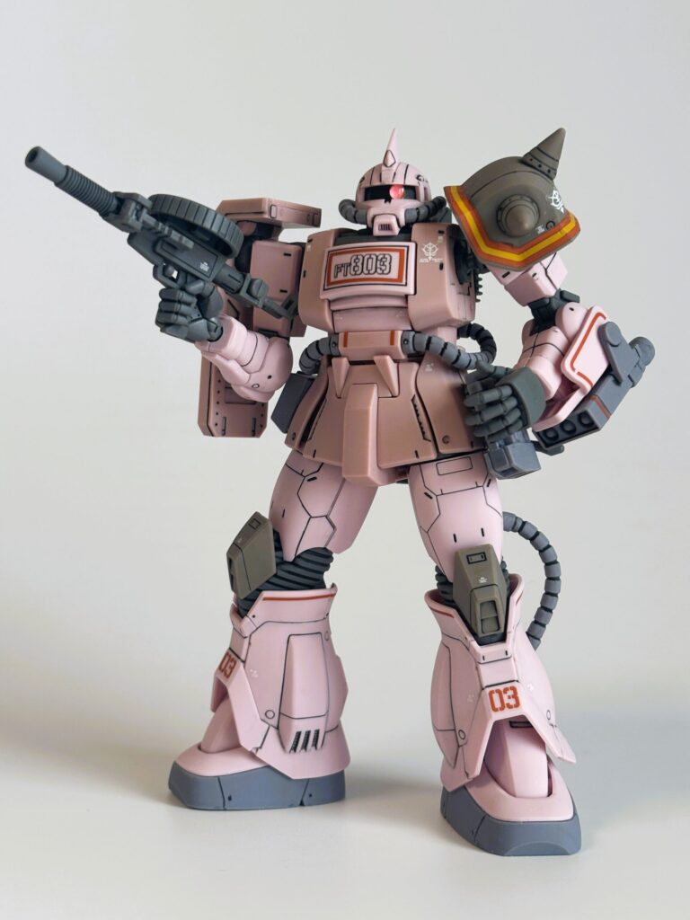 HG ザク・デザートタイプ ピンクパンサー隊機 レビュー｜カラー・可動