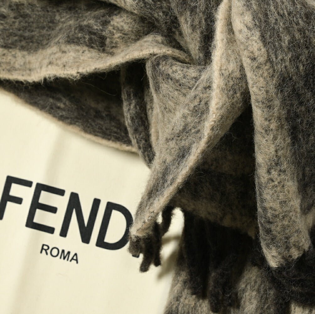 SALE｜FENDI フェンディ / アルパカウール ロゴマフラー / メンズ