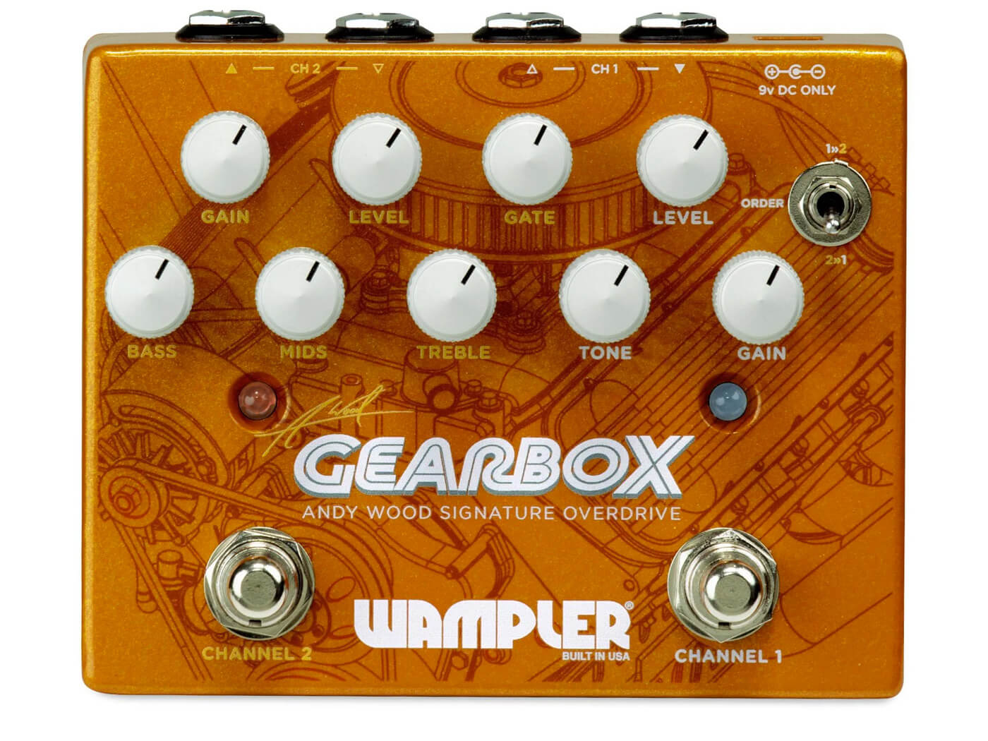 Wampler launches the Gearbox, a signature dual overdrive for Andy Wood