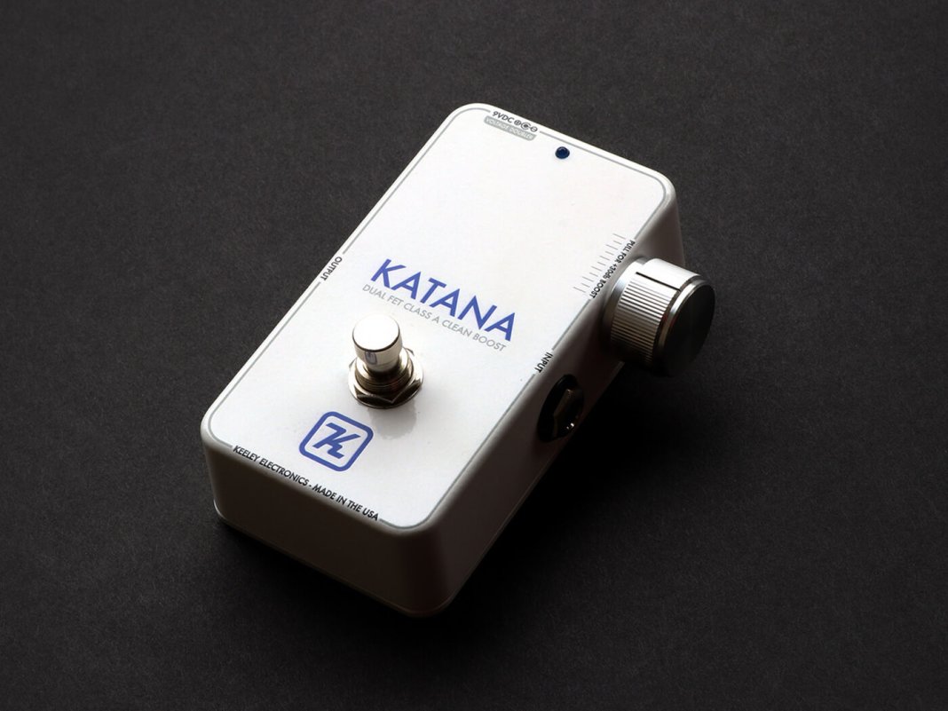 Keeley Electronics releases the Katana Clean Boost in minimalist