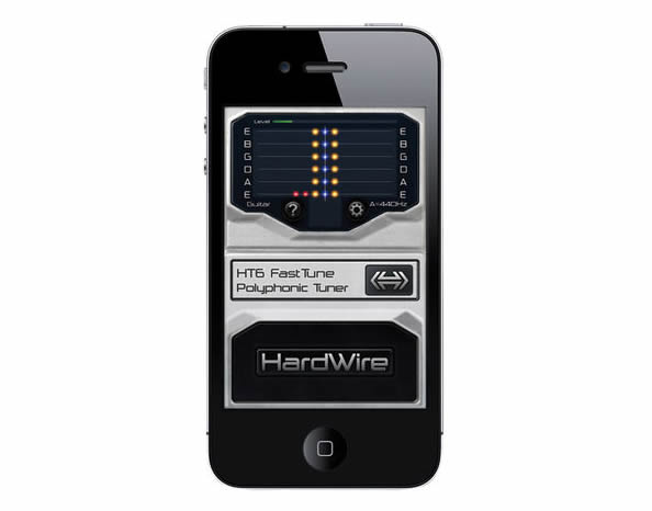 6弦同時にチューニングできるiPhone/iPadアプリ「HardWire HT-6