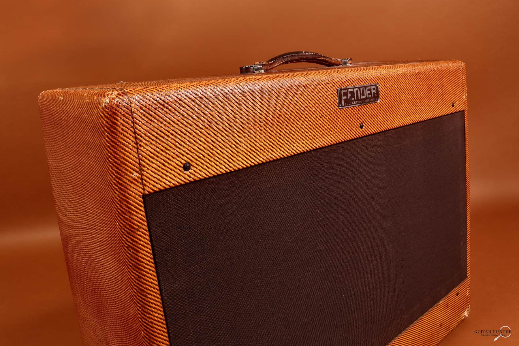 1954 Fender Twin Amp Tweed 5C8 - Wide Panel - Guitar Hunter