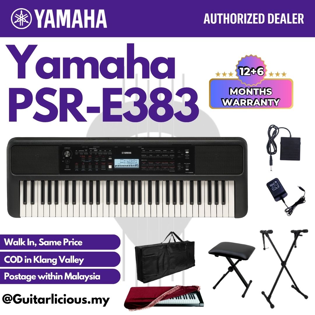 Yamaha Keyboards PSR-E383 61-Keys Portable Keyboard - ( PSRE383