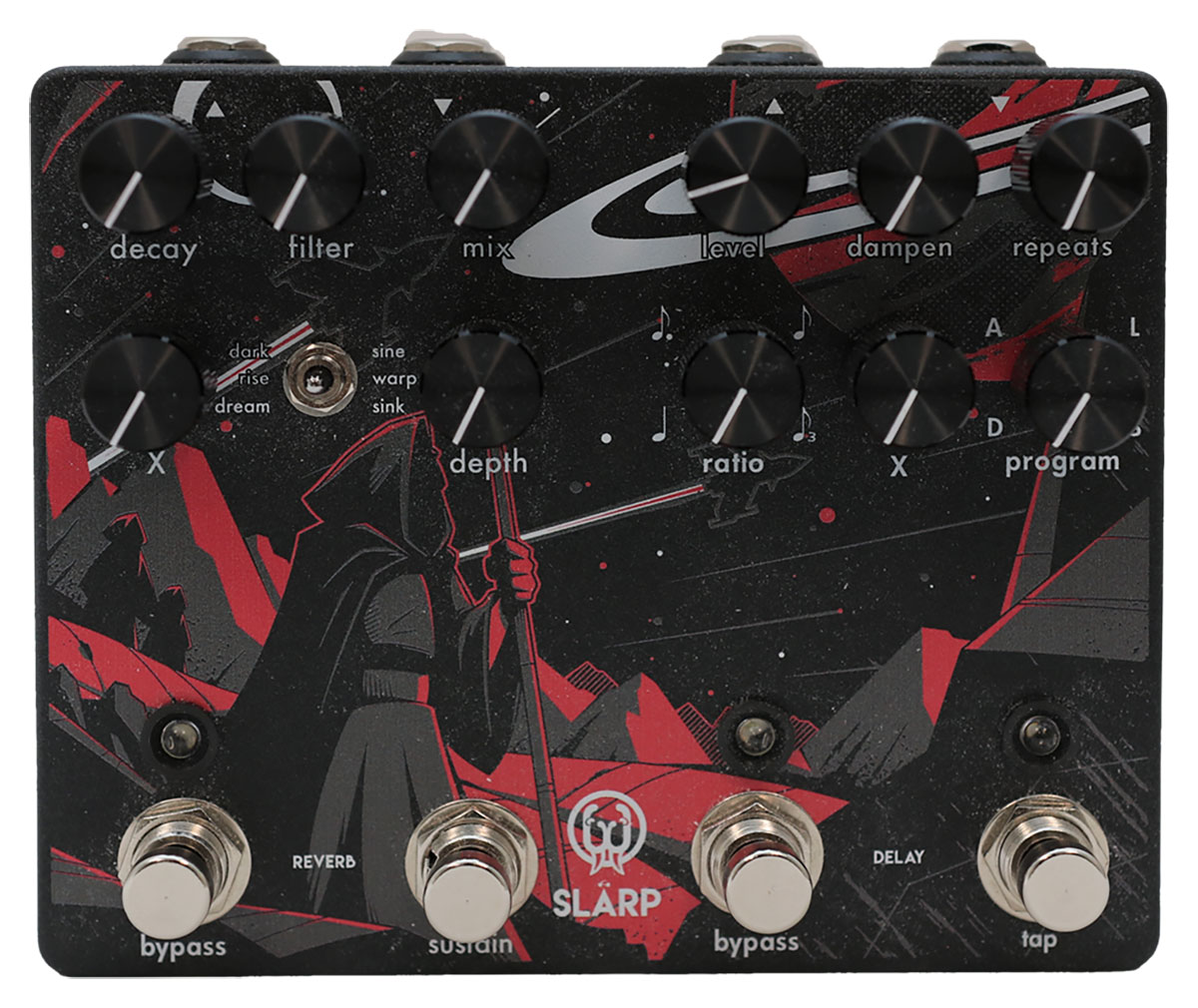 WALRUS AUDIOより、リバーブとディレイの2 in 1ペダル“SLARP”が登場