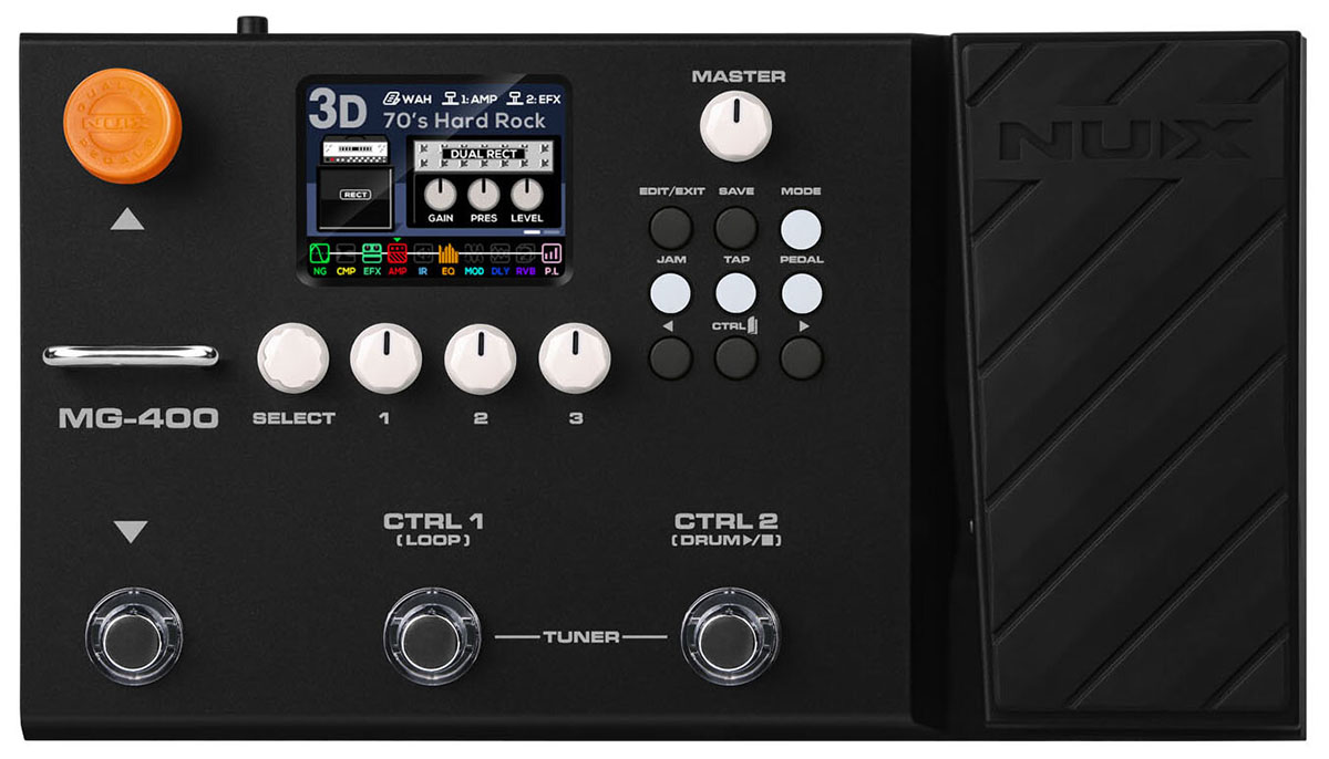 NUXよりマルチ・エフェクターの新製品“MG-400”が登場 | ギター