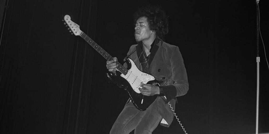 ジミ・ヘンドリックスと、“スパゲティ・ロゴ”のストラトキャスター