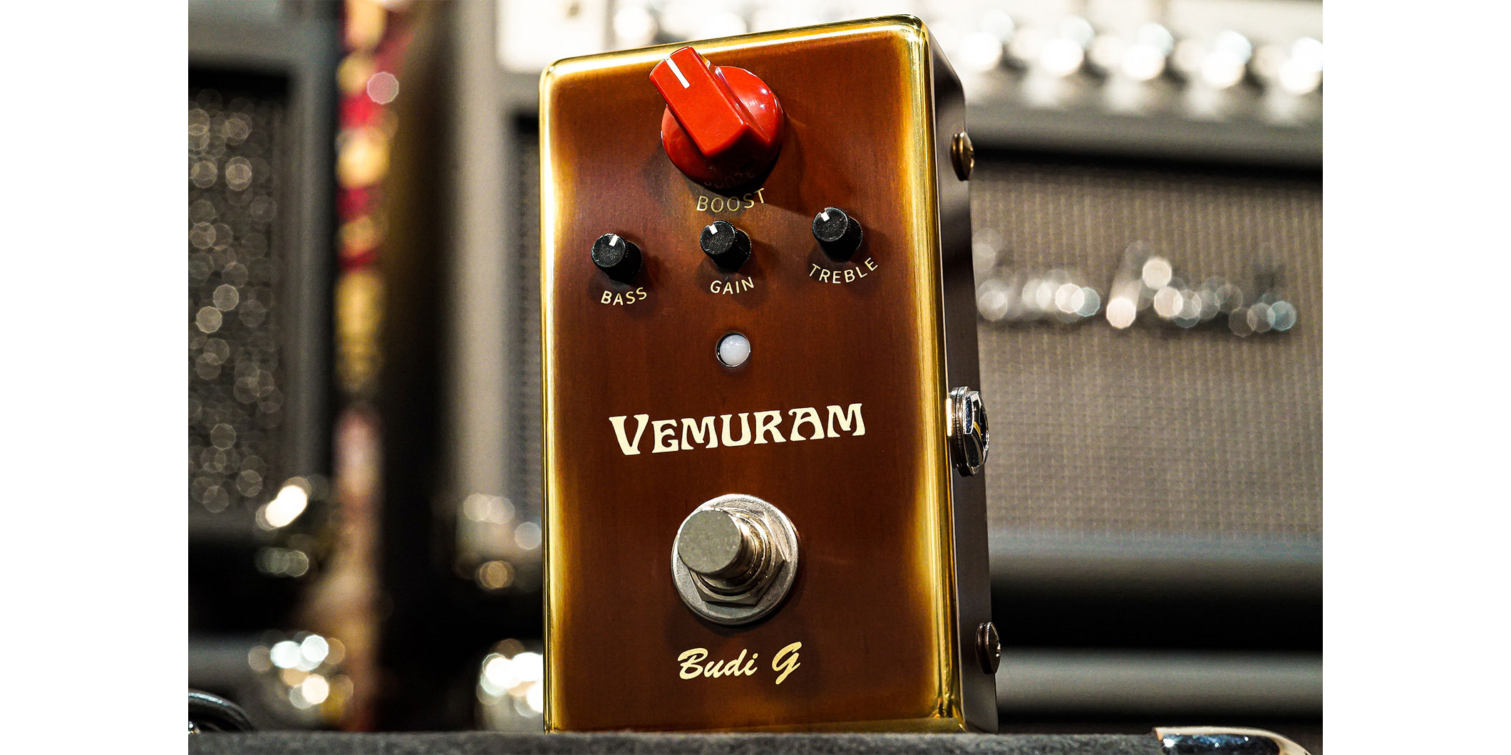 VEMURAMより、ナチュラルなブースト・サウンドが得られるペダル“Budi-G