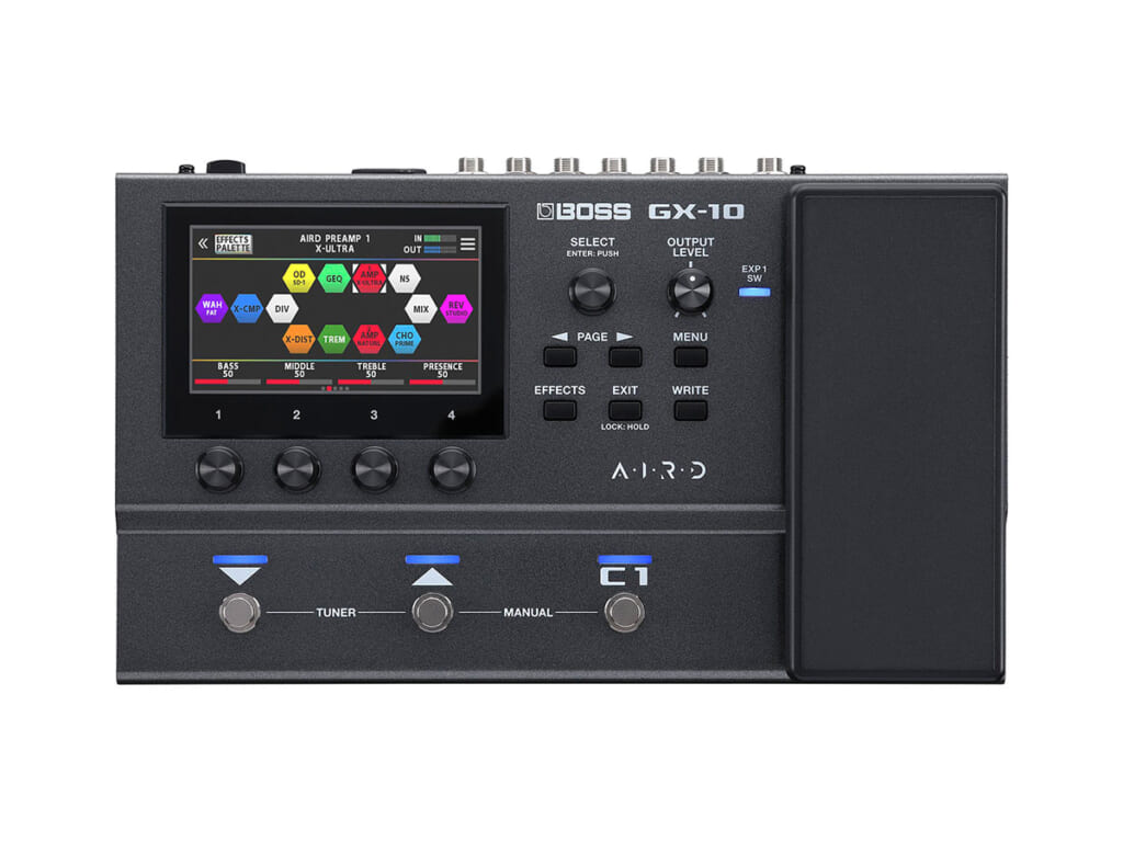 BOSSのマルチ・エフェクター“GX-10”が新登場。小型ながら“GX-100”譲り