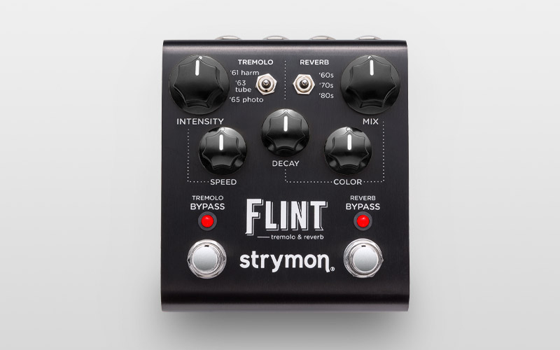 エフェクター】strymon FLINT Black Knob Edition｜人気のリバーブ
