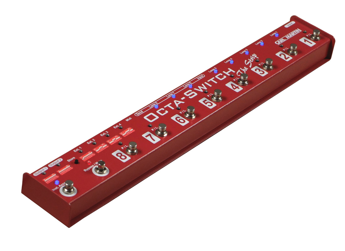 Carl Martin Octa-Switch The Strip｜8系統、8バンクメモリーの