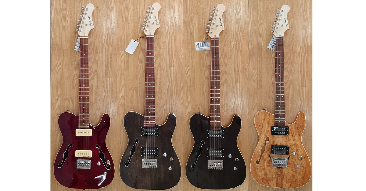 グレッグベネットギターズよりTLシェイプのホロウモデルが2機種登場