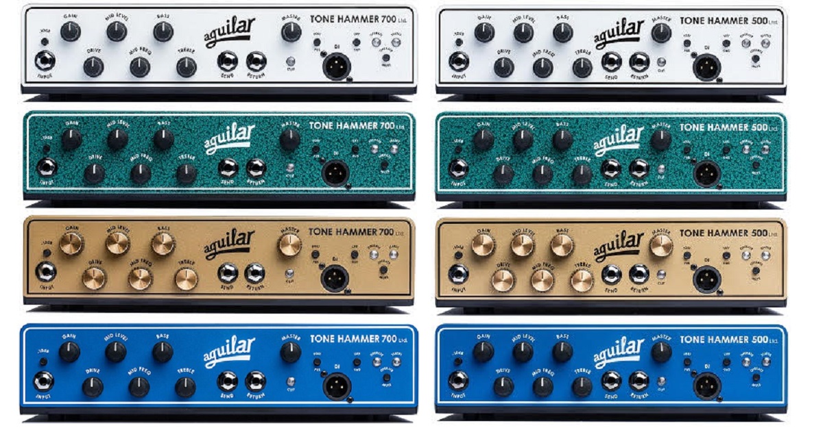 Aguilarより TONE HAMMER 700 / 500 Limited Colorが登場 | ギタセレ