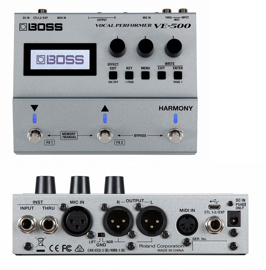 ボーカルエフェクター】-BOSS-ボーカルのサウンドメイキングに欠かせ