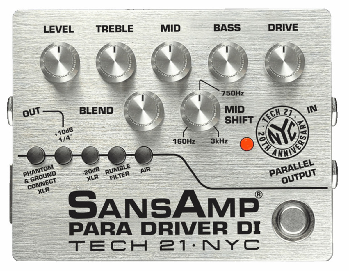 TECH21「SansAmp Para Driver DI」発売20周年記念モデル発売