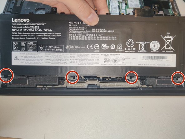 Lenovo ThinkPad X1 Carbon 第6世代 バッテリーの交換 - iFixit 修理ガイド
