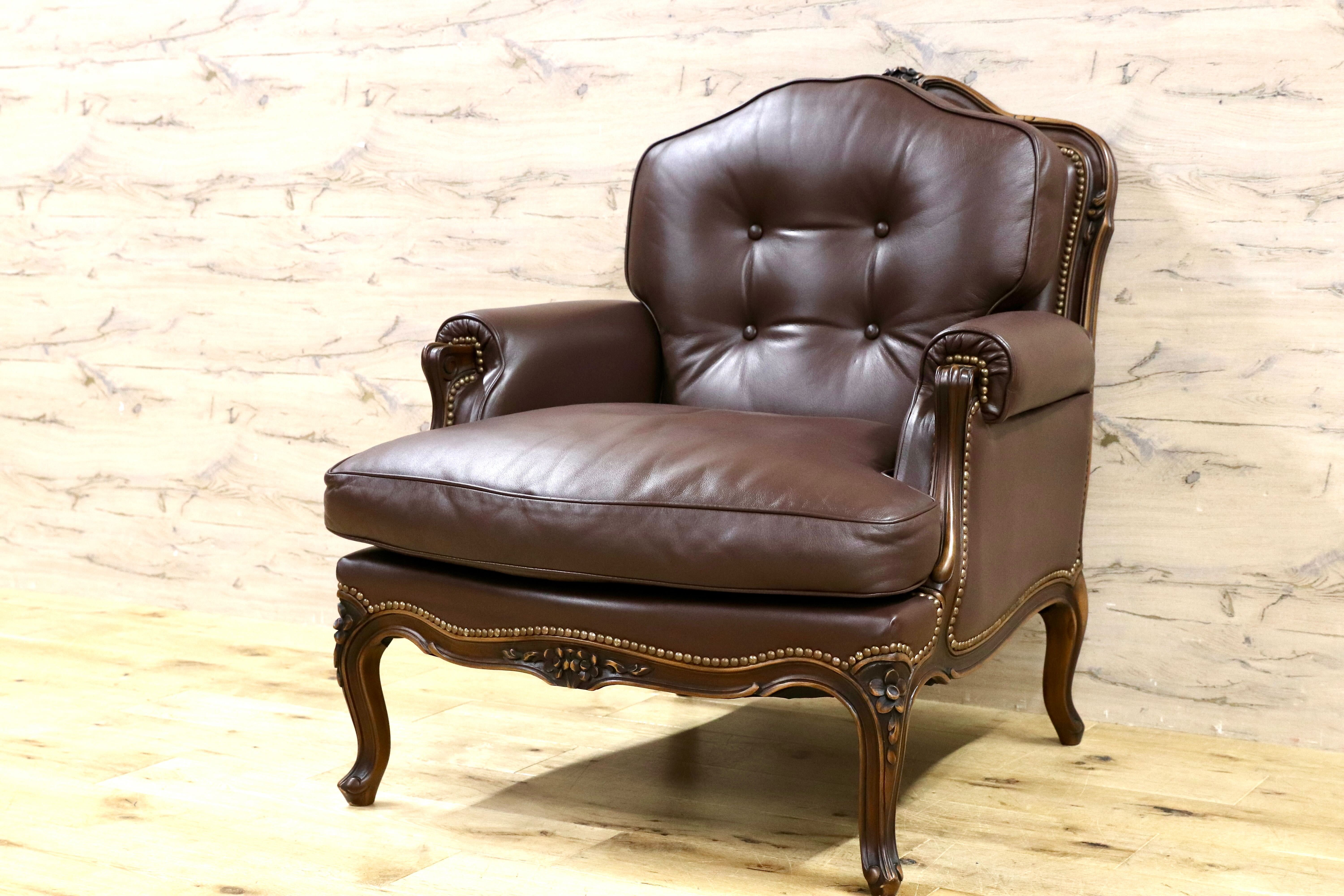 美品 カリモク ドマーニ ルイ（Louis XV）ロココ様式アームチェア 楽天