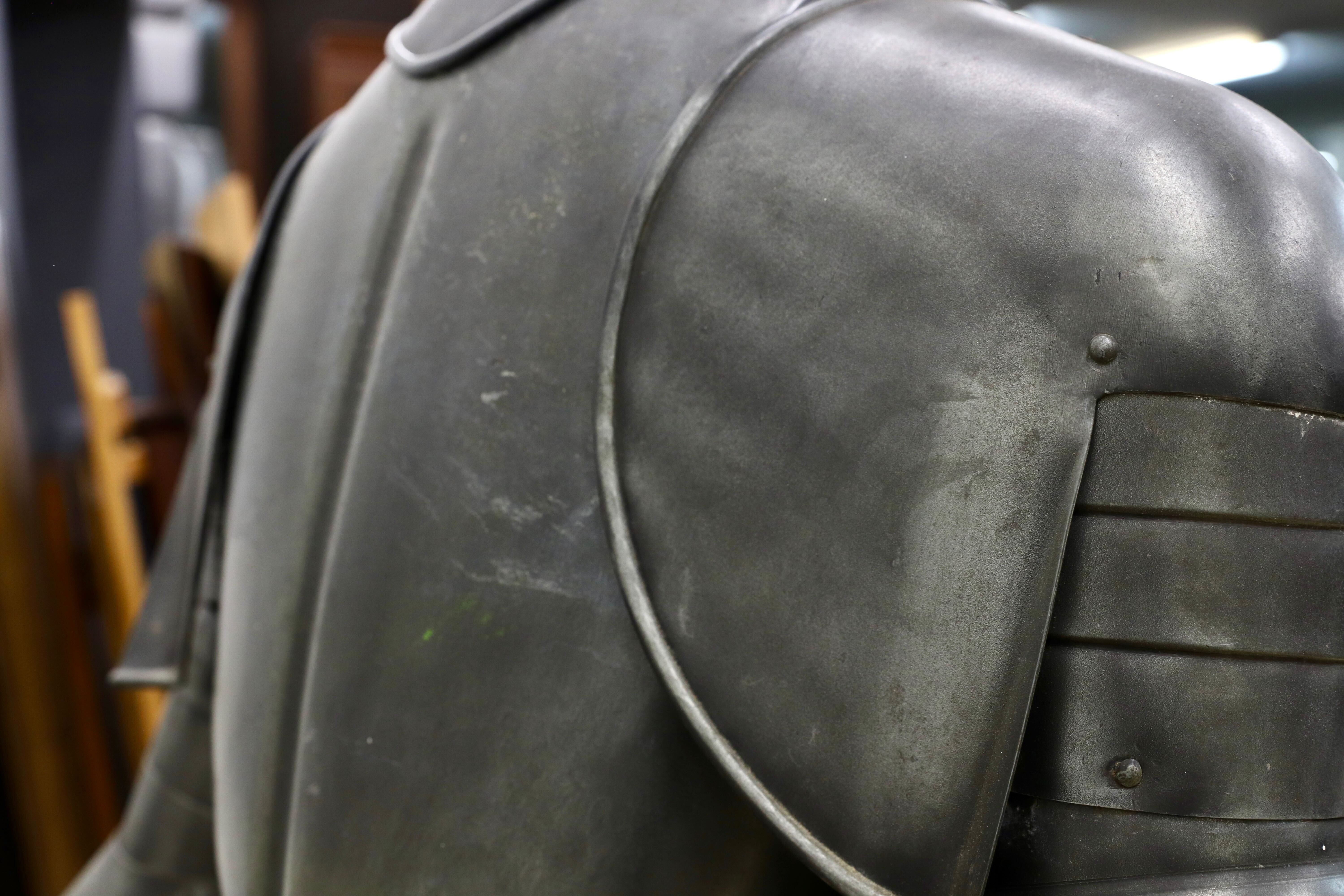 GMFH356○フランス製 アンティーク 甲冑 置物 オブジェ 西洋 1950年代