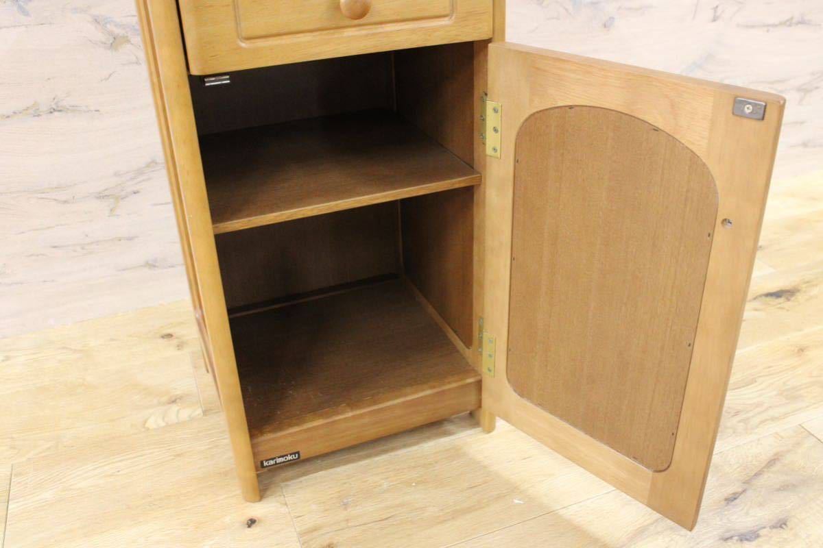 GMFN136○karimoku / カリモク 電話台 FAX台 花台 飾り台 収納棚 木製