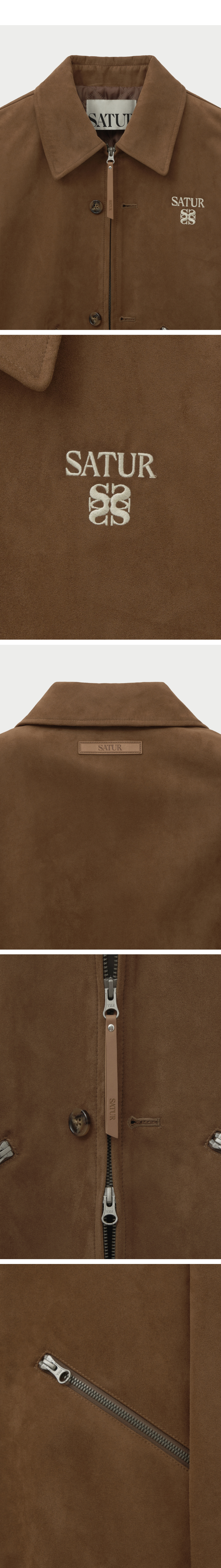 MUSINSA公式 | SATUR テオフォックス スエードショートジャケット