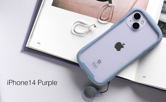 iPhone 14/iPhone 14 Plus の新色、パープルに合うiFaceのスマホケース