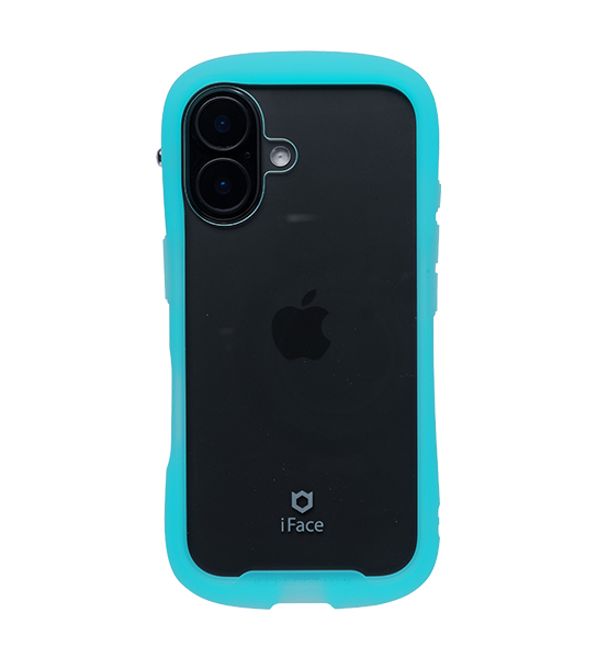 iPhone16 ブラックに、iFace Reflection スマホケースをつけてみた