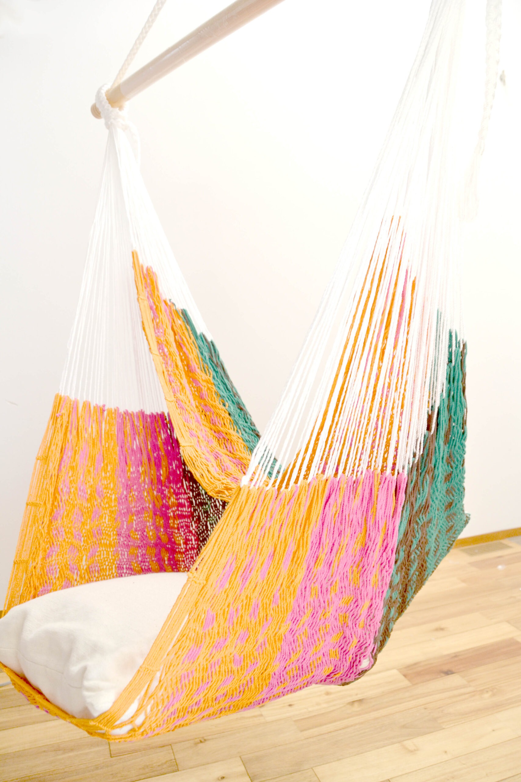 メキシカンハンモックチェア（ネット）ラージ「マルチカラーE