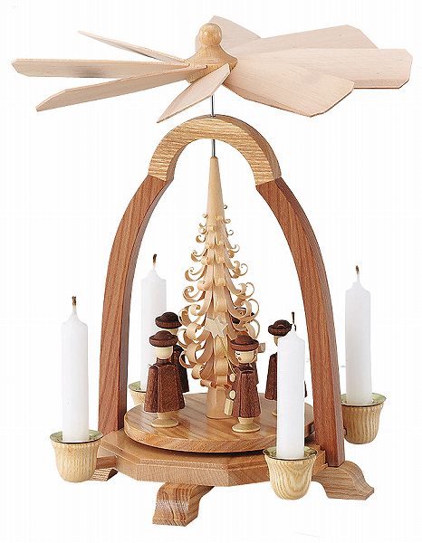 クリスマス・キャンドルスタンド ウィンドミル・聖歌隊 木のおもちゃ