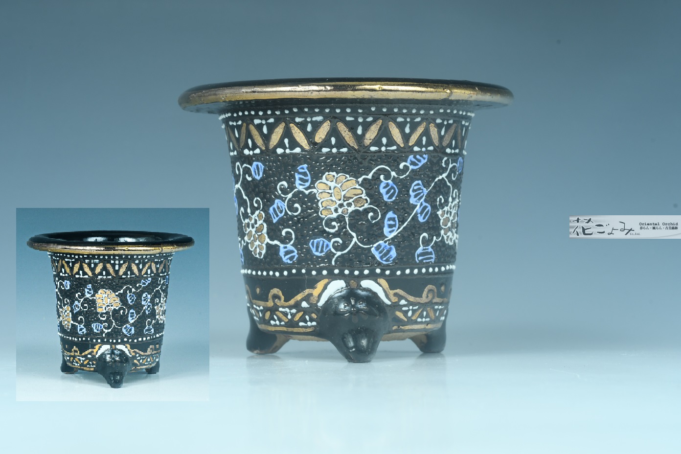 骨董 時代ガラス 希少 カーキ色 シンプルカット 平鉢 中鉢 2客 ウラン